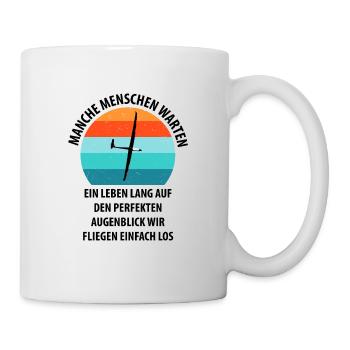 Segelflieger Segelfliegen Segelflugzeug Fliegen - Tasse - Weiß - Rechts