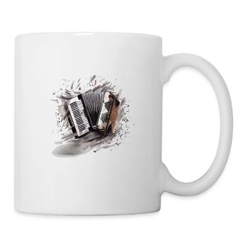 Harmonisches Akkordeon Musikalische Essenz - Tasse - Weiß - Rechts