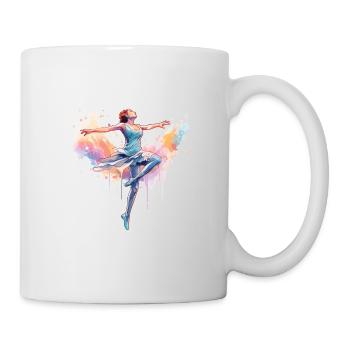 Élégante danseuse dansante dans - Mug blanc - blanc - Droite