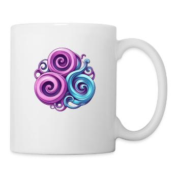 Keltischer Triskelion-Groove Herz von Breizh - Tasse - Weiß - Rechts