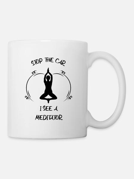 Meditaion - Tasse - Weiß