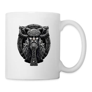 Wikinger Hammer Nordmann Design für Vikings Fans - Tasse - Weiß - Rechts