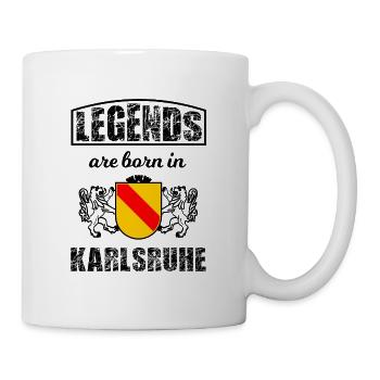 Chez soi dans la belle ville de Karlsruhe - Mug blanc - blanc - Droite