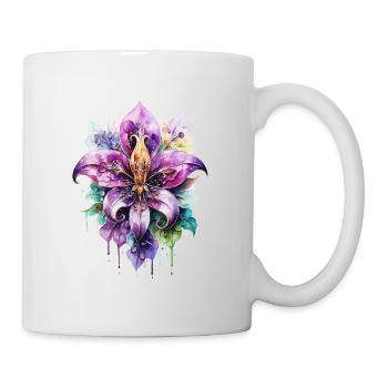 Fleur de Lys, Lily, Mardi Gras, France Coat of Arms - Mug - white - Right