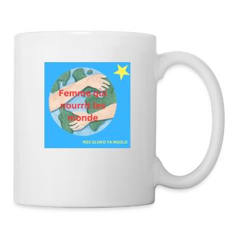 FEMME QUI NOURRIR LES MONDE - Mug - white - Right