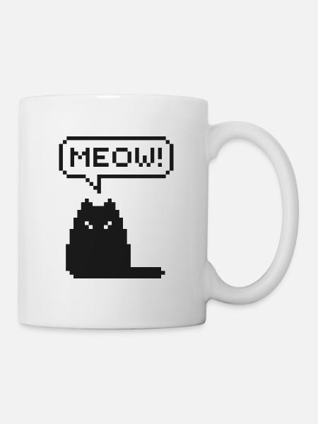 PIXEL CAT - Mug blanc - blanc