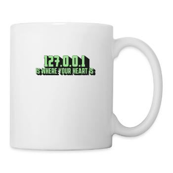 127.0.0.1 - A Programmer's Heartbeat - Mug - white - Right