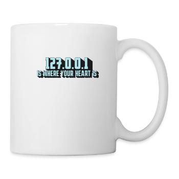 Herz Ist 127.0.0.1 – Stolz Des Programmierers - Tasse - Weiß - Rechts