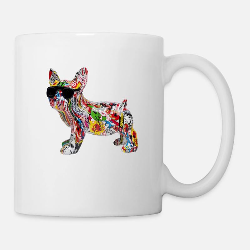 Hund Graffiti - Tasse - Weiß