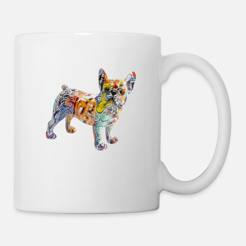 Hund Graffiti - Tasse - Weiß