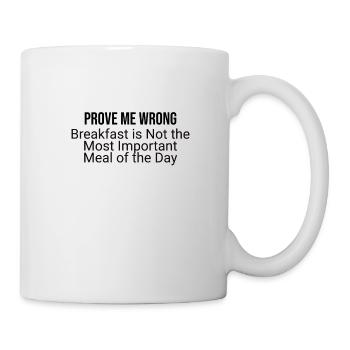 Breakfast myth? Rethinking Morning Meals - Mug - white - Right