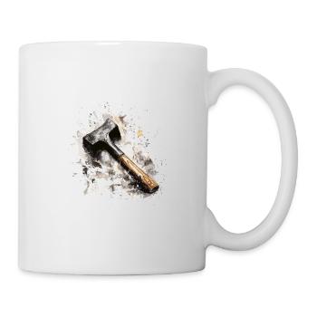 Hammer Splash – Craftsmanship In Watercolor - Mug - white - Right