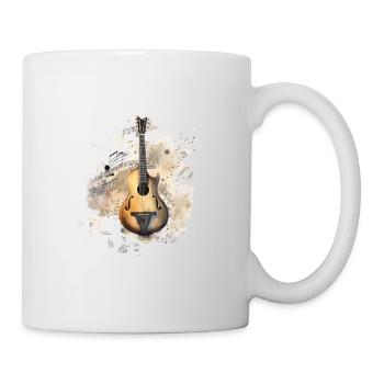 Rustic Mandolin Watercolors – Notes Of Tradition - Mug - white - Right