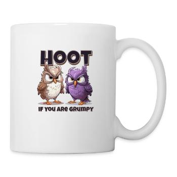 Scream When You're Grumpy – Owl Nonsense - Mug - white - Right
