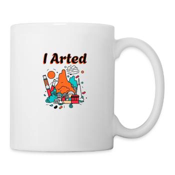 Humour de peinture sarcastique drôle - Mug blanc - blanc - Droite