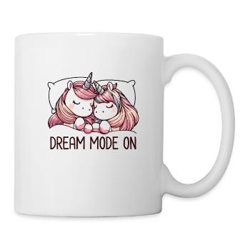 Lustiger Schlafender Einhorn-traummodus Vor Dem - Tasse - Weiß - Rechts
