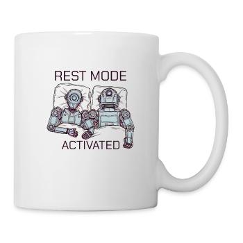 Funny Sleeping Robot Rest Mode - Mug - white - Right