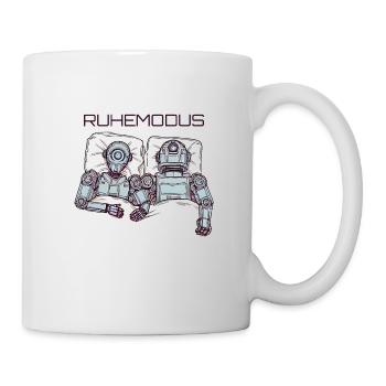Funny Sleeping Robot Rest Mode Pajamas - Mug - white - Right