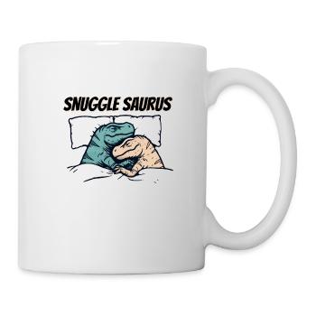 Lustige Schlafende Dinosaurier Kuscheln Saurus - Tasse - Weiß - Rechts