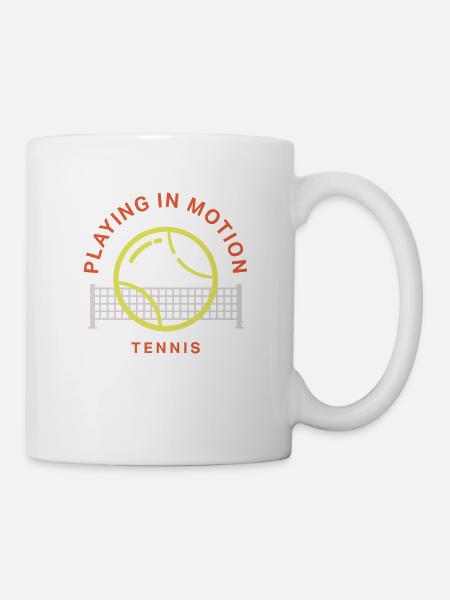 Jouer en mouvement - Tennis - Mug blanc - blanc