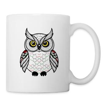 cute owl - Mug - white - Right