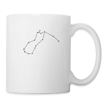 Wassermann Sternenspuren - Tasse - Weiß - Rechts