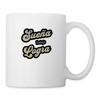 Faites-le : rêvez à voix haute. Travaille dur. Atteint - Mug blanc - blanc - Droite