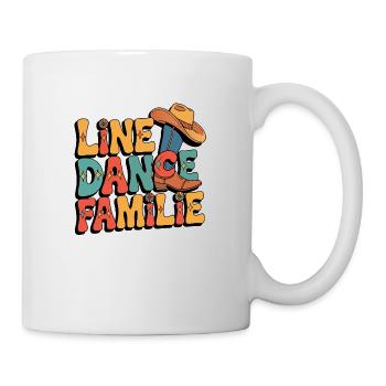 Line Dance Familie - Tasse - Weiß - Rechts