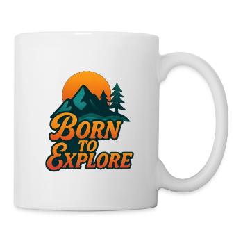 Montagnes et nature Design extérieur - Mug blanc - blanc - Droite