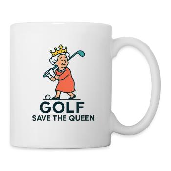 Golf save the Queen 2 - Mug blanc - blanc - Droite