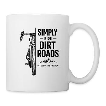 Dirt Roads Bike Abenteuer - Tasse - Weiß - Rechts