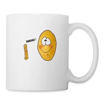 Papa frite - Mug blanc - blanc - Droite