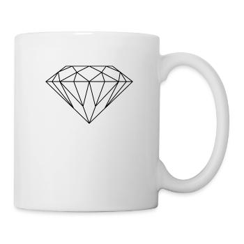 Diams02 - Mug blanc - blanc - Droite