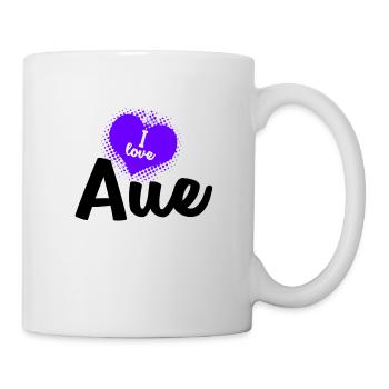 J'aime aue - Mug blanc - blanc - Droite