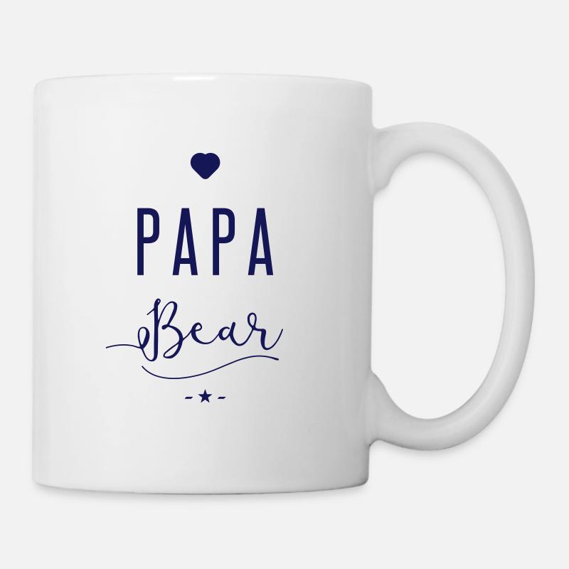 papa bear - Tasse - Weiß