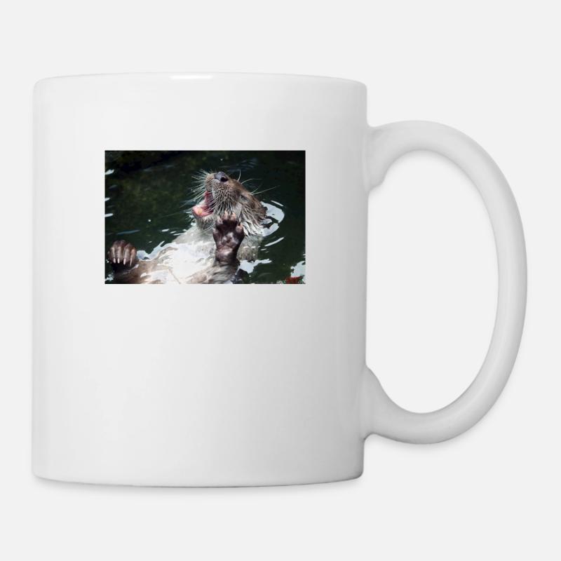 loutre - Mug blanc - blanc