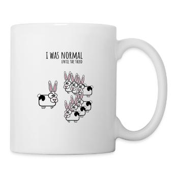 I was normal until the third bunny - Mug - white - Right