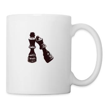 Chessmen King and Queen - Mug - white - Right