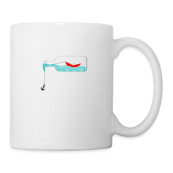 Digdelschiff Flaschenschiff - Mug blanc - blanc - Droite