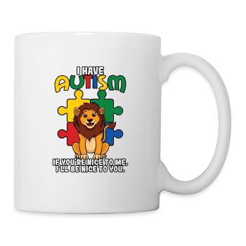 J'ai l'autisme Leo - Mug blanc - blanc - Droite
