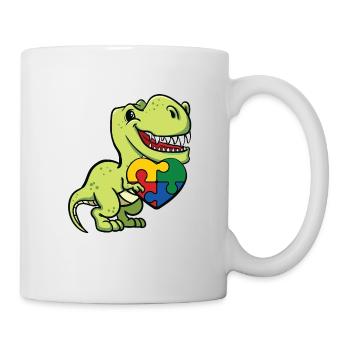 Dinosaures de l'autisme - Mug blanc - blanc - Droite