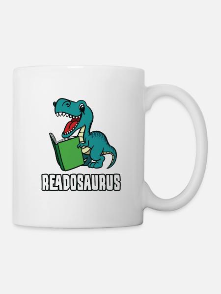 Readosaurus - Tasse - Weiß
