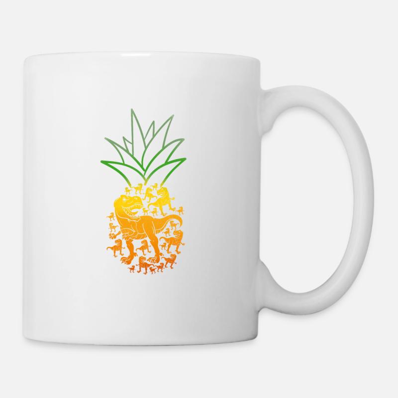 Ananas T-Rex - Tasse - Weiß