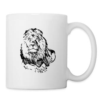Lion - Mug blanc - blanc - Droite