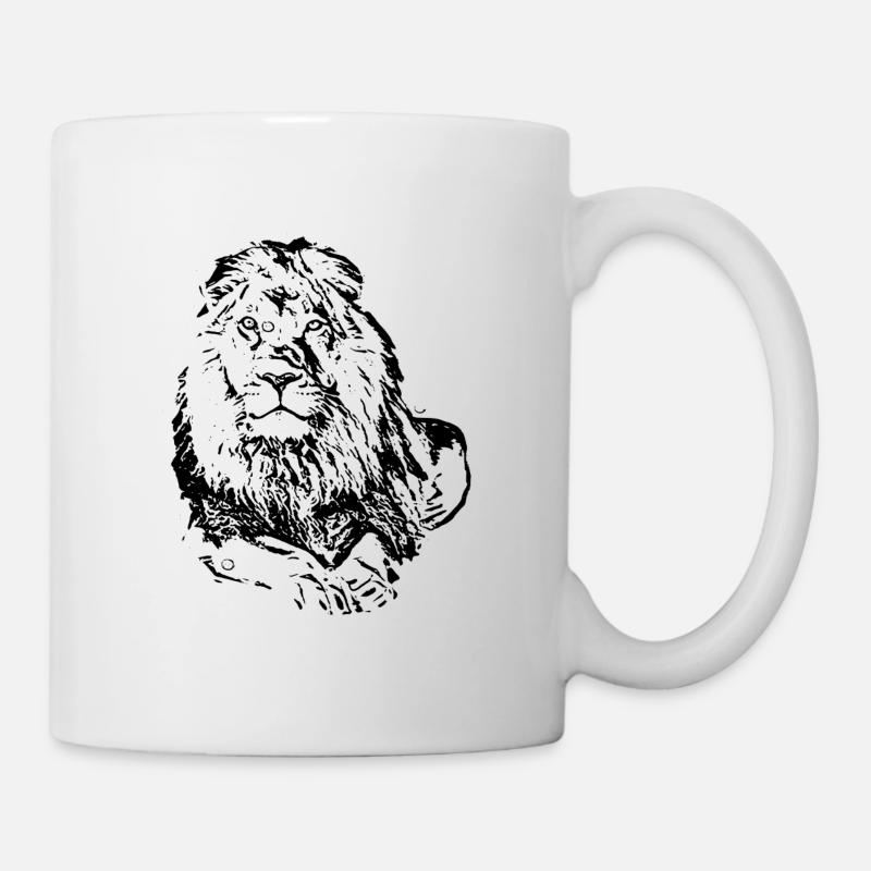 Lion - Mug blanc - blanc