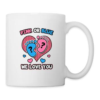 Pink Or Blue We Love You - Mug - white - Right