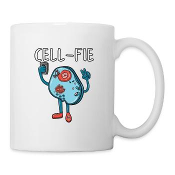 Cell-fie - Tasse - Weiß - Rechts