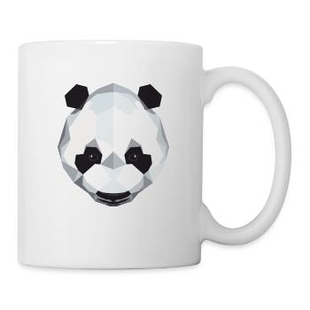 Panda Polygon Geometrisch Vector Art Wild Tier - Tasse - Weiß - Rechts