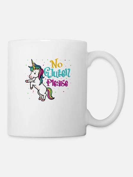 No Gluten Please - Tasse - Weiß