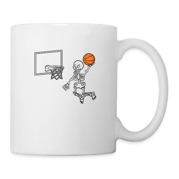 Skeleton basketball player - Mug - white - Right